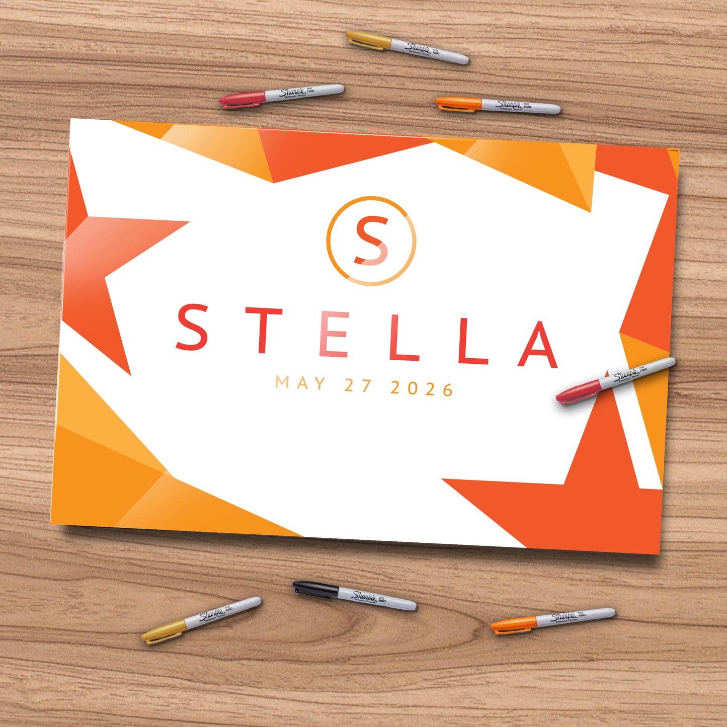 Modern Star Signing Board