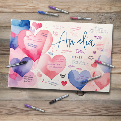 Heartfelt Signing Board