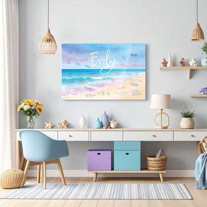 Beach Theme Signing Board