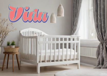 Custom Sweet Name Decal in Soft Flowing Script