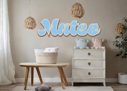 Custom Sweet Name Decal in Soft Flowing Script