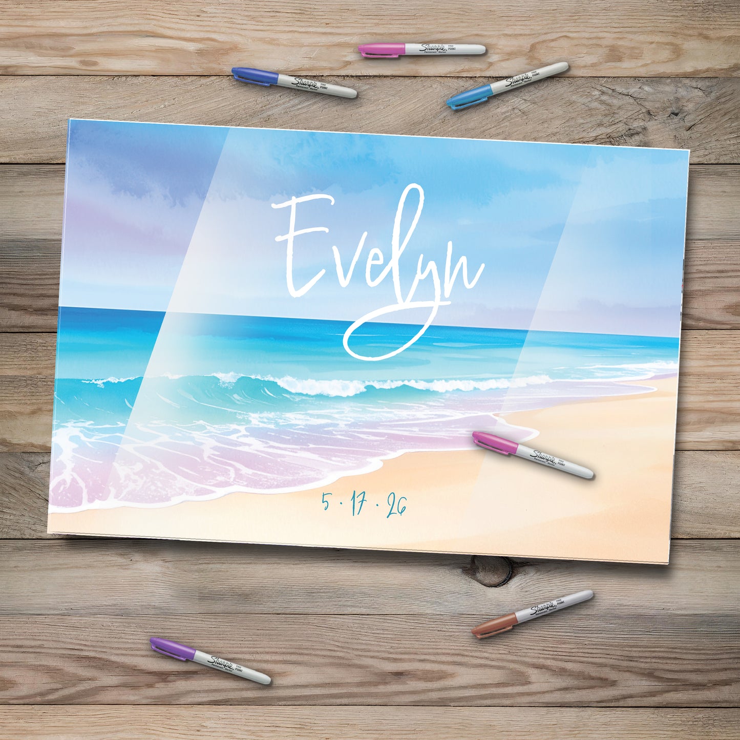 Beach Theme Signing Board