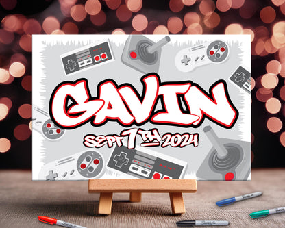 Personalized Classic Gaming Event Sign In Board