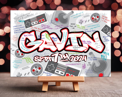 Personalized Classic Gaming Event Sign In Board