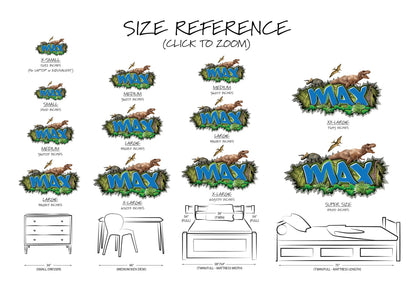 Personalized Dinosaur Name Decal: T-Rex Boys Room Decor