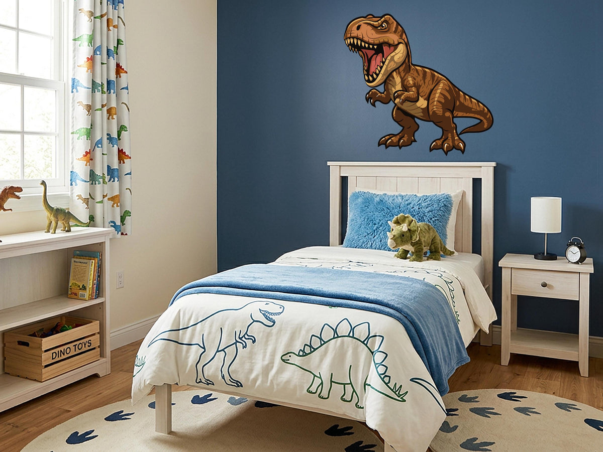 T-Rex Dinosaur Wall Decal, Dinosaur Wall Sticker for Kids Room, Jurassic Dinosaur Bedroom Decor, T-Rex Wall Art, Dinosaur Nursery Wall Decor