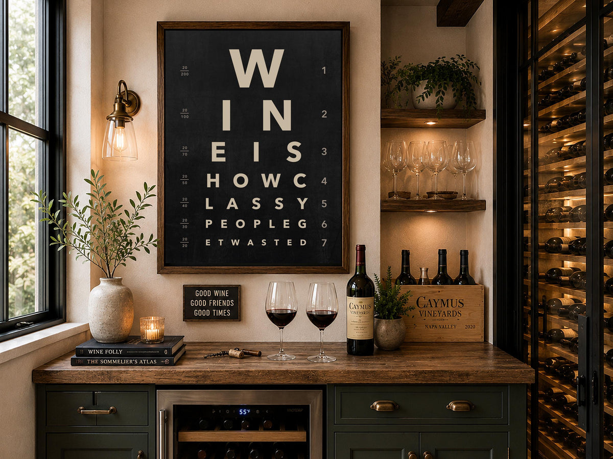 Personalized Eye Chart Wall Art | Custom Family Name Print | Modern Typography Decor | Framed Family Sign | Housewarming Gift